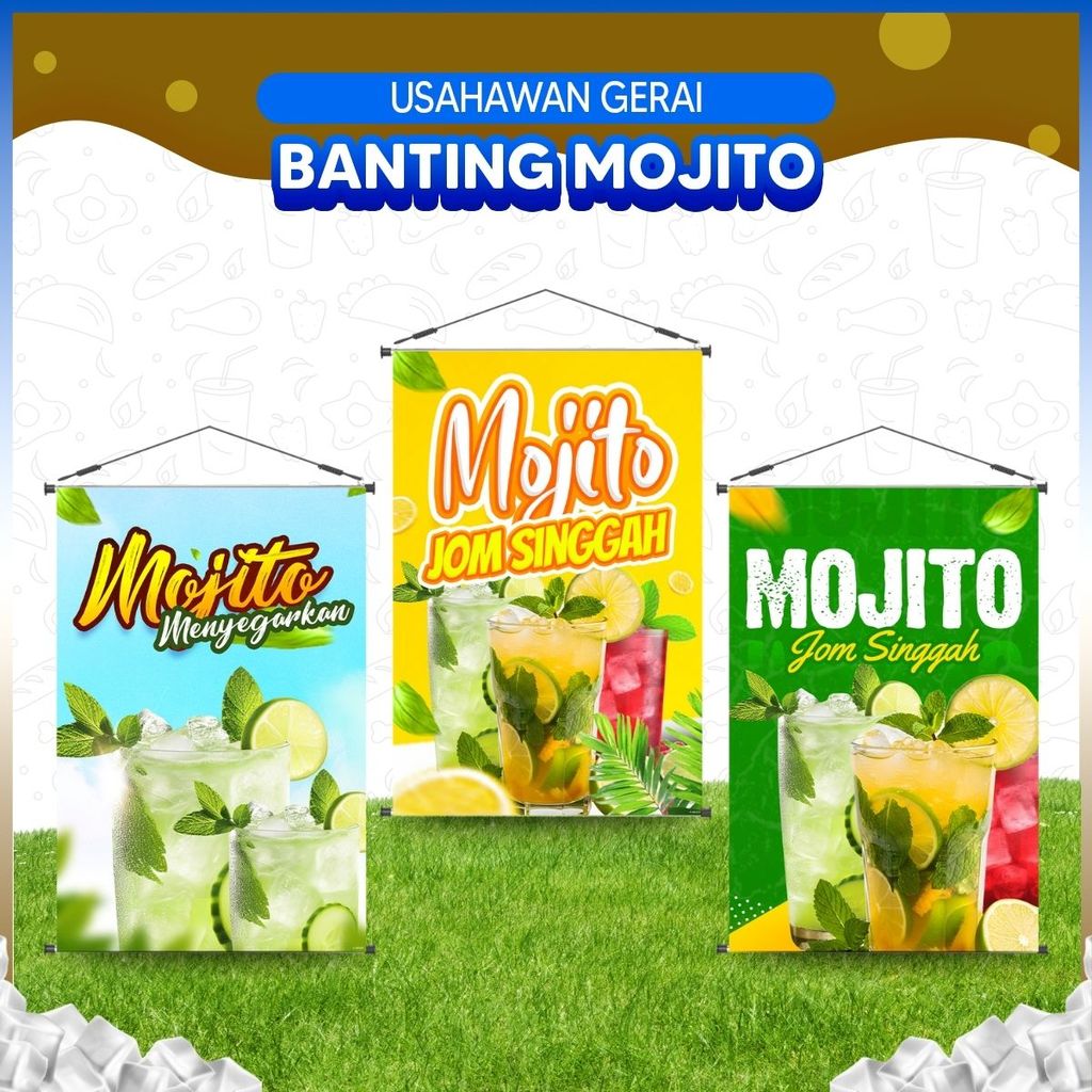 Mojito Water Drop - Stall Business / Ramadan Fasting Bazaar / Night Market / Morning / Petang / Stal