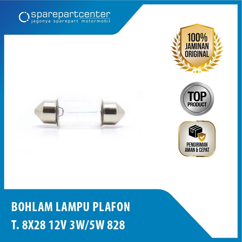 T8X28 12V 5W/3W CAR CABIN CEILING LIGHT BULB - 28MM FESTOON CAPSULE INTERIOR LIGHT