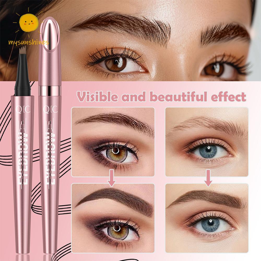 ❦ 3D ดินสอเขียนคิ้วกันน้ําดินสอเขียนคิ้ว Smudge-proof Eye Brow ดินสอ Long-Lasting Microblading ดินสอเขียนคิ้วสําหรับแต่งหน้า ราคา ถูกที่สุด ดีลบีเคเค แกลเลอรีภาพที่ 2