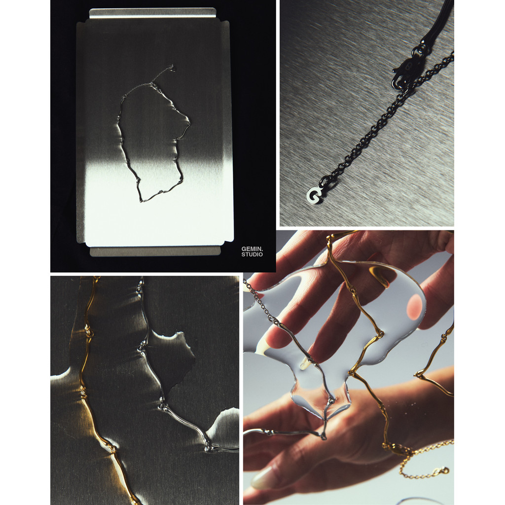 gemin. | g' BONE (BONE ll) necklace สร้อยกระดูก (ปรับได้ 3 ระดับ) (ทุกเส้นแถมกล่องเครื่องประดับพร้อม