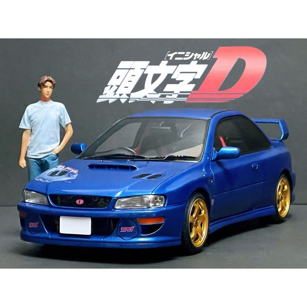 1/18 Initial D IG Subaru GC8 IMPREZA WRX TYPE R STI VERSION V Fujiwara Takumi ไม่มีตุ๊กตา Out of Pri