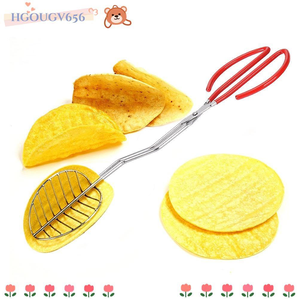 HGOUGVT Tortilla Holders, Taco Shell Tong, แม่พิมพ์ทอด Taco อเนกประสงค์ที่ทนทานสําหรับ Homemade Taco