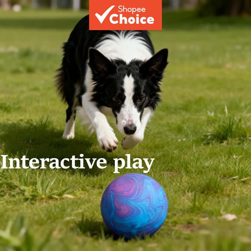 Soft Latex Puppy Teething ของเล่น Squeaky Ball Gentle Gum Care Interactive เสียงดึงของเล่นสําหรับสุน
