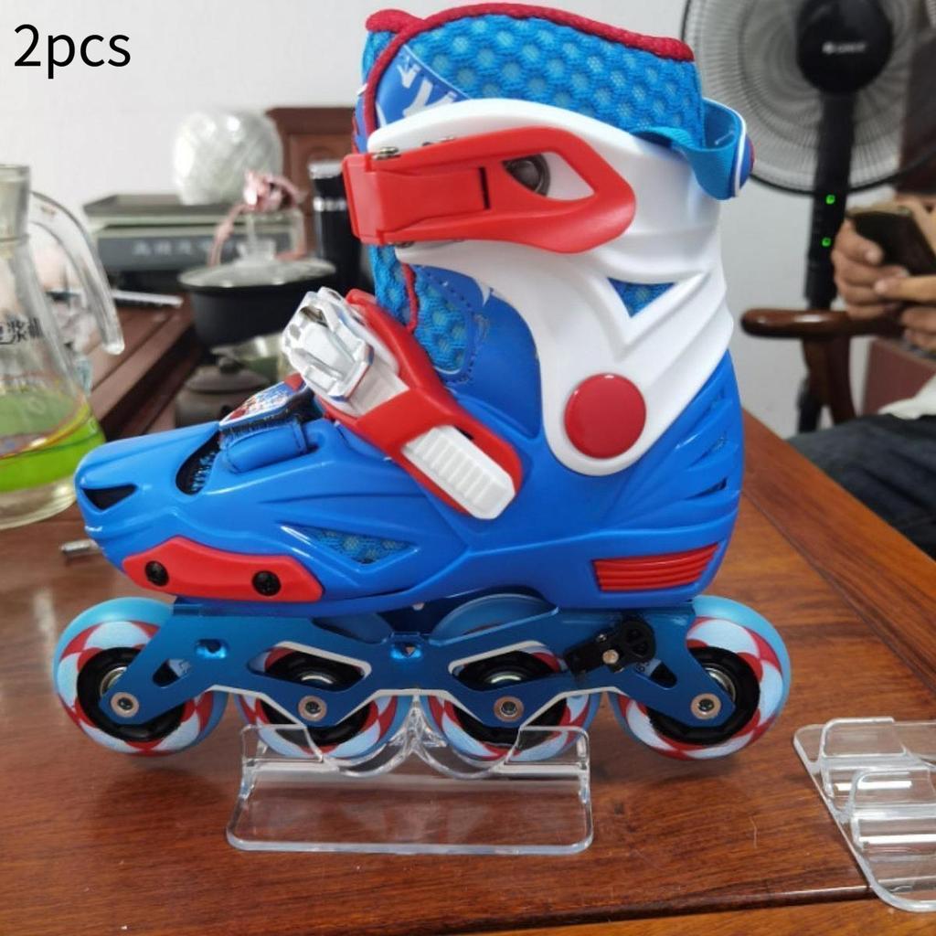 [Lszcx6l] Skates Display Organizer ผู้ถืออะคริลิค Compact Rack สําหรับ Roller Skates Ice Skates รองเ
