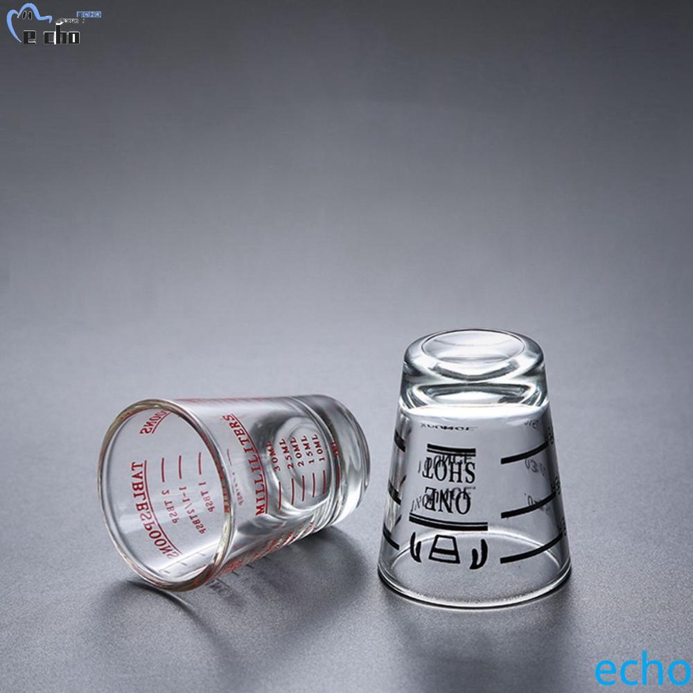 PIVOT Jigger 1.5oz/45ml พร้อมสเกลแก้วช็อตสําหรับงานหนักทนความร้อน