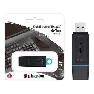 KINGSTON DTX 64GB FLASH DRIVE USB 3.2 BLACK รับประกัน 5 ปี