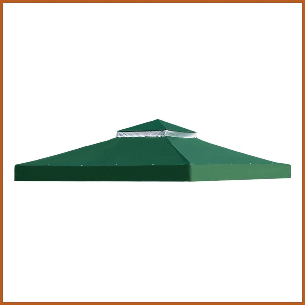 Gazebo Top Replacement Double Tiered Canopy Top Cover Double Layer Waterproof Shade พร้อม Hardtop สํ
