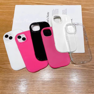 เคสสำหรับไอโฟน17 13 11 16promax กรณีมือถือขอบกลมไม่มีรูปแบบเรียบง่ายน่ารัก case for iPhone 15 14 12 ProMax XS XR 78 Plus