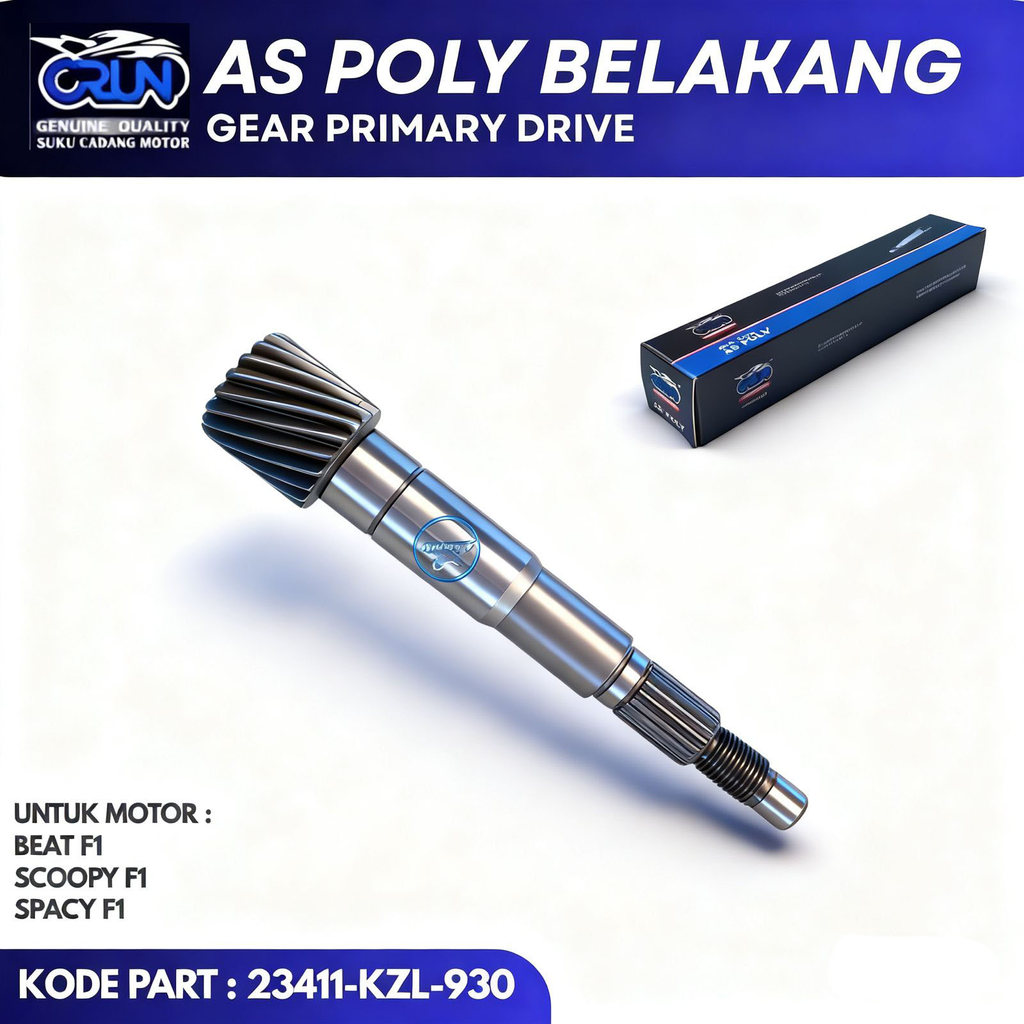 CRUN 23411-KZL-930 As Poly /As Pully Shaft Drive Honda Beat f1 Vario f1 Spacy f1 Sopy f1