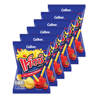 แจ็กซ์ มันฝรั่งแท่งทอดกรอบ พร้อมซอสมะเขือเทศ 22 ก. X 6 (JAXX…