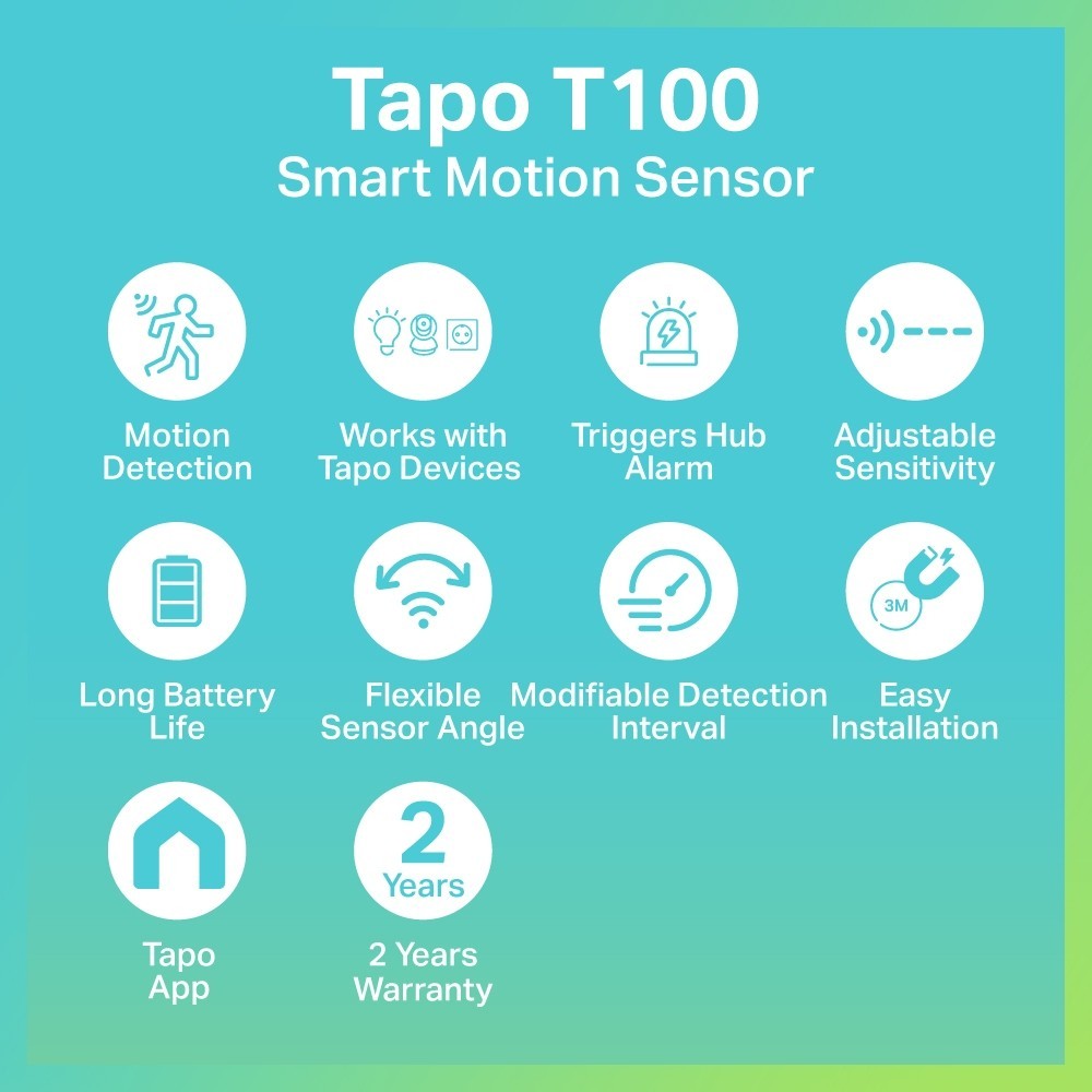 TP-LINK TAPO T100 Smart Motion Sensor ตรวจจับการเคลื่อนไหว
