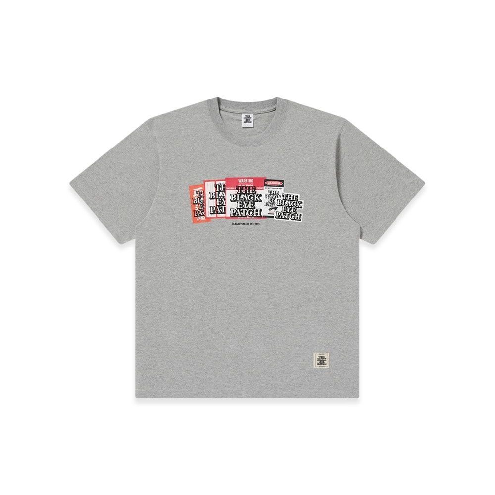 BlackEyePatch Label Pack Tee Heather Gray Unused