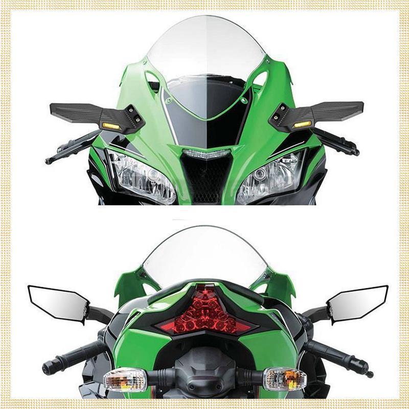 [1ejafnkblh.ph] กระจกมองหลังรถจักรยานยนต์สําหรับ ZX6R ZX10R ZX12R