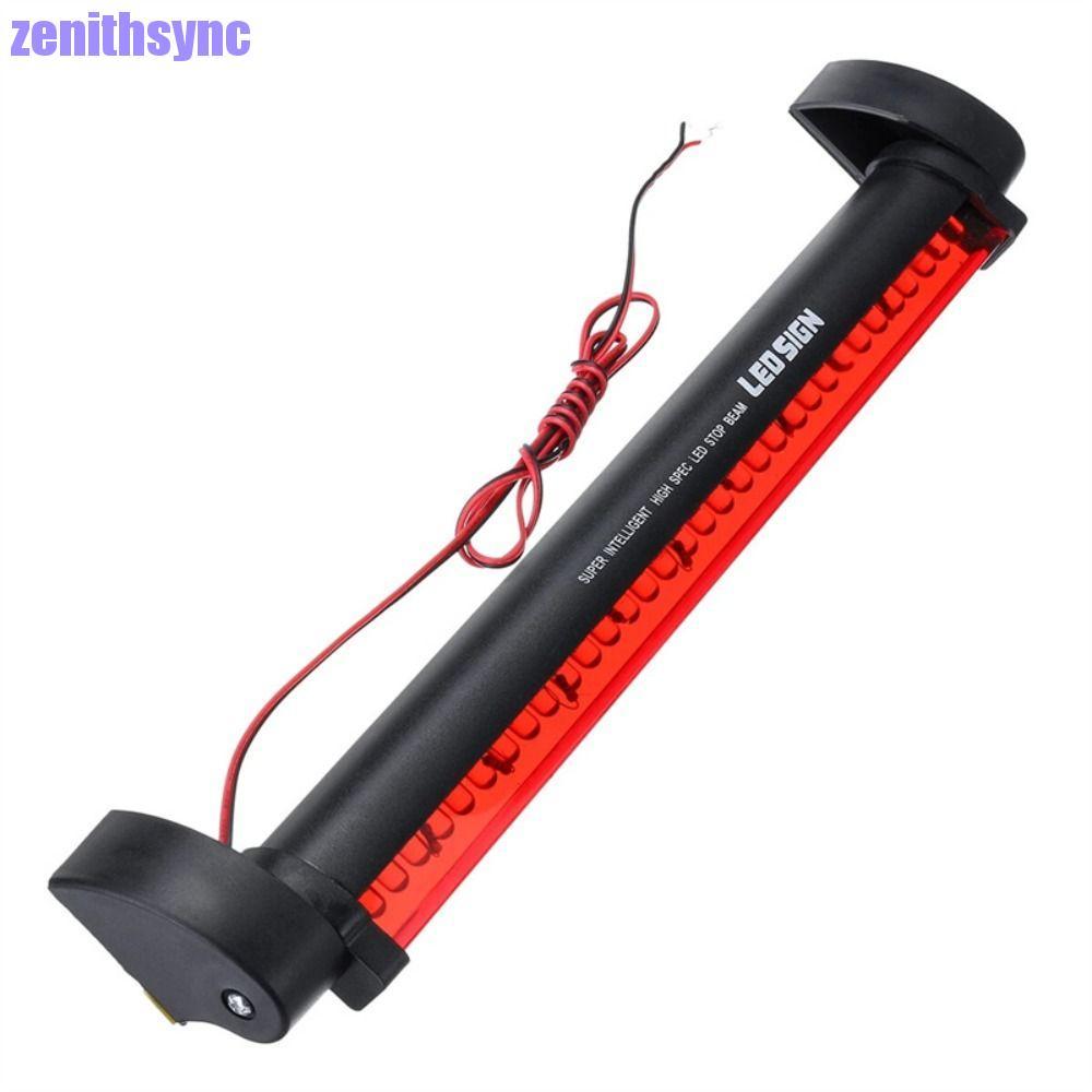 ZENITHSYNC รถหางเบรคโคมไฟ Accesorios รถ LED สามไฟเบรครถภายนอก 12V หยุดไฟเตือน 14/24/32/40/48LED สีแดง High Mount หยุดไฟ
