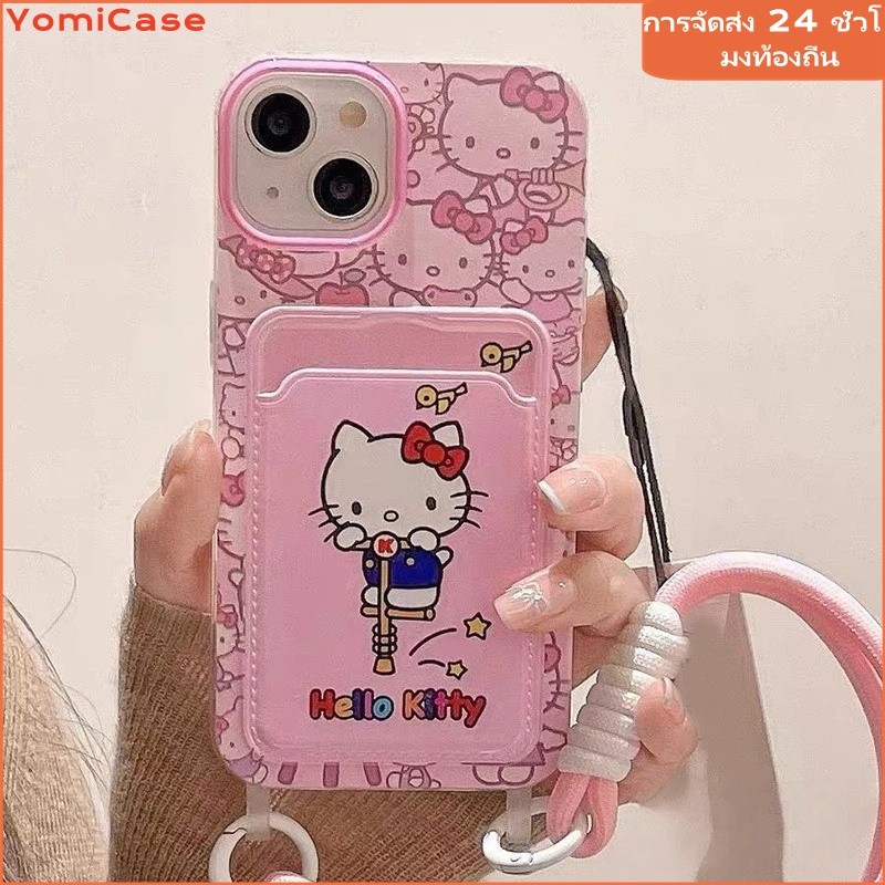 YOMIการ์ตูนน่ารักแฟชั่นหวานสวัสดีคิตตี้นุ่ม เคส iPhone 16 รูปที่ 2