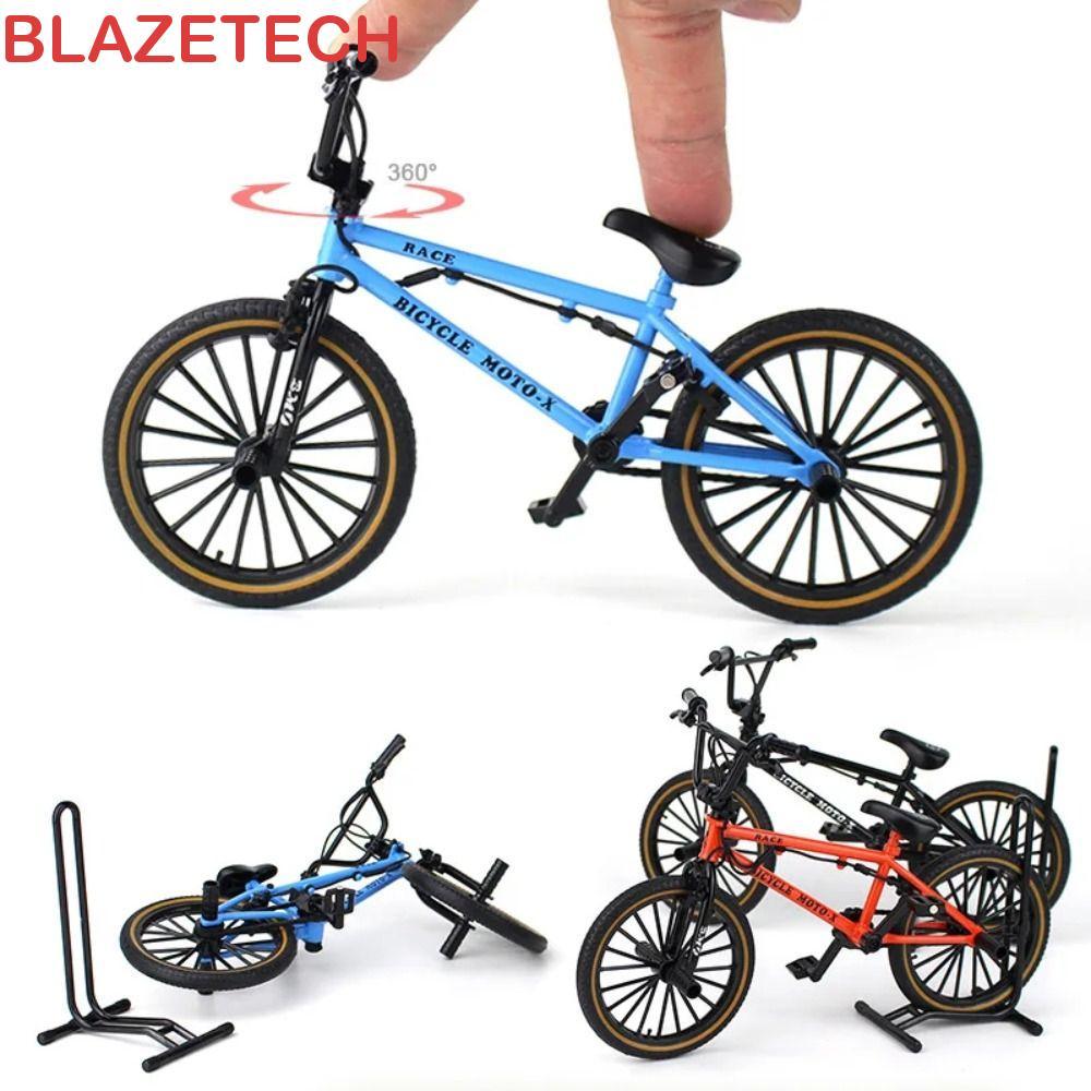 BLAZETECH นิ้วมินิจักรยาน, Stunt Bike Diecast จักรยานรุ่นของเล่น,ของขวัญวันเกิดตกแต่งโลหะ 1:8 Scale จําลองจักรยานเด็กของขวัญ