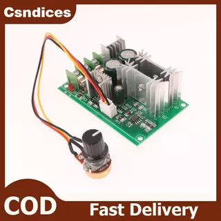 Csndices 1 ชุด PWM มอเตอร์ควบคุมความเร็ว 20A Current Regulator DC10-60V DC มอเตอร์ควบคุมความเร็ว 12V 24V 36V 48V โมดูลไดรฟ์กําลังสูง TH