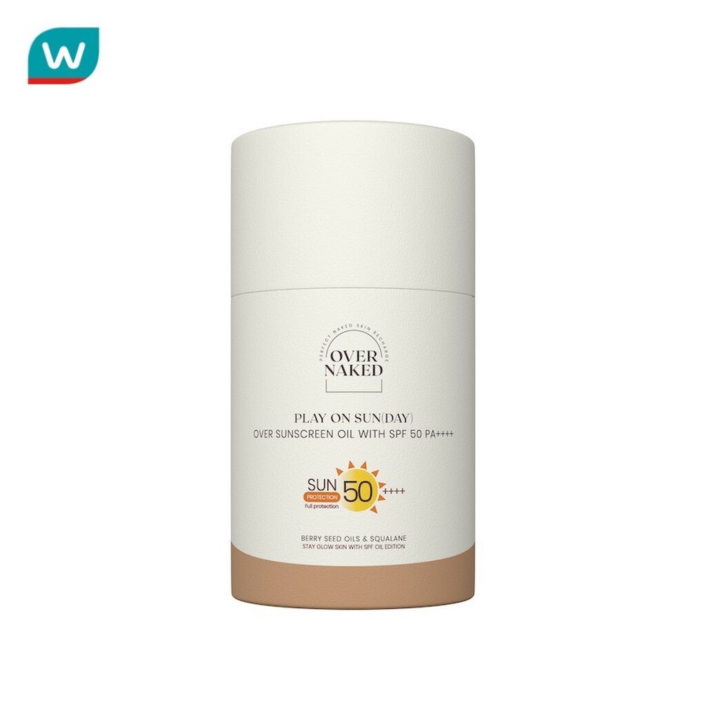 Overnaked โอเวอร์เนคิด โอเวอร์ ซันสกรีน ออยล์ ออยล์กันแดด SPF50 PA++++ 60 มล.