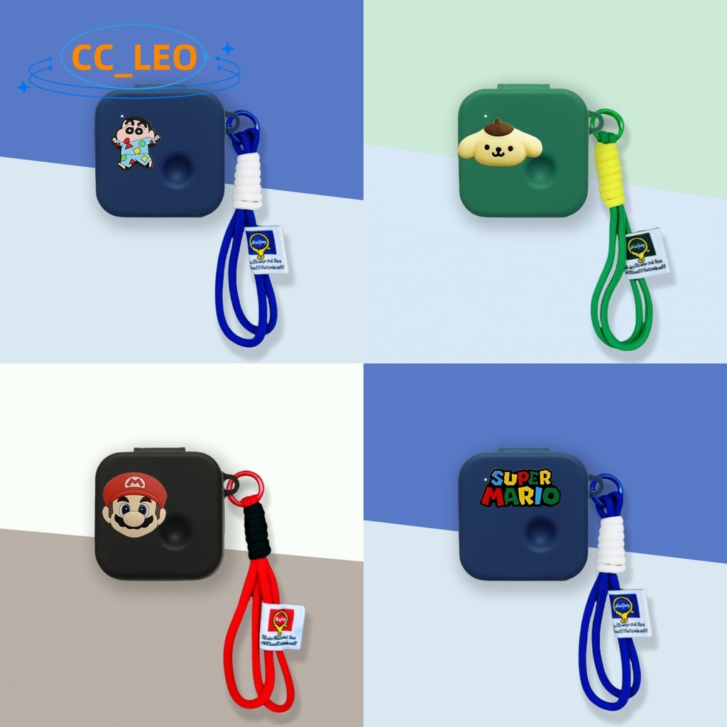 Case for Nothing Ear (3) 2025 Cartoon Mario Cute Lanyard Pendant Clear Soft Case Suitable for Nothin