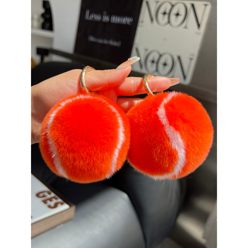 พวงกุญแจรถเทนนิสน่ารัก Ins Real Rex Rabbit Furkk9999.th20260227024614