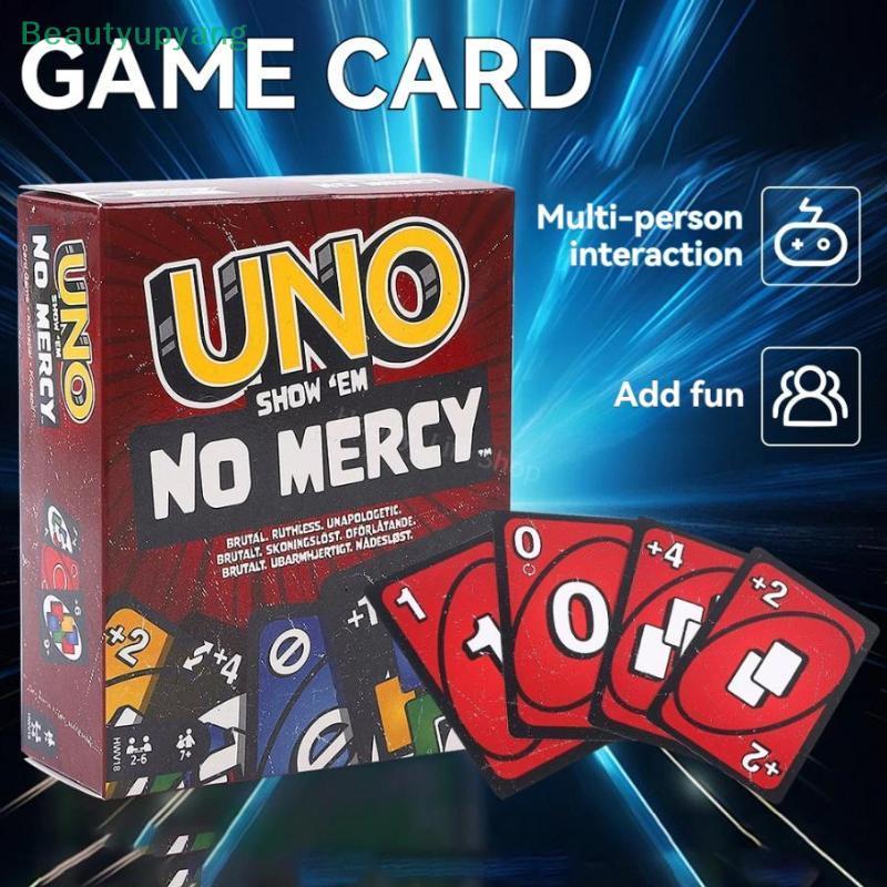 [Beautyupyang] UNO Flip! การ์ดเกม - การ์ดสองด้านสําหรับเล่นเร็ว - การ์ดครอบครัว UNO & การ์ด UNO Flip