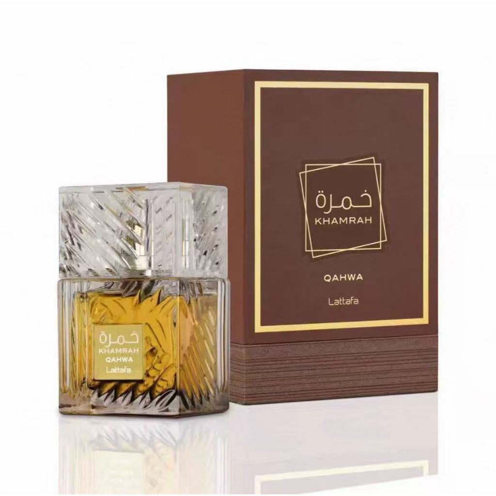 Lattafa Khamrah น้ําหอม สําหรับทุกเพศน้ำหอมอาหรับของ EDP ขนาด 100ml เผ็ดร้อน ดูอ่อนเยาว์และน่าดึงดูด