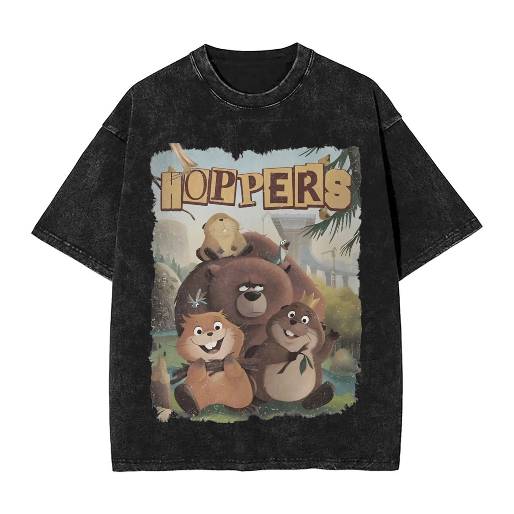 เสื้อยืด Pixar การ์ตูน Hopper's Mabel/Tom Lizard จากภาพยนตร์ ผลิตจากผ้าฝ้ายหนัก ซักได้สะดวก