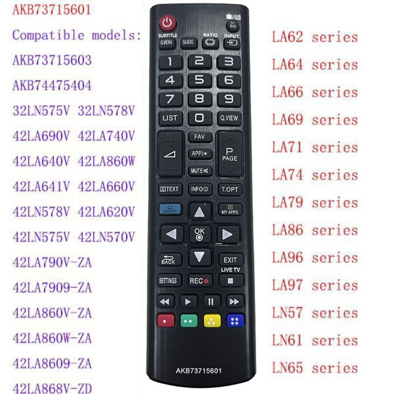 ของแท้ รีโมทสากล รีโมททีวี LG LED LCD Smart TV รีโมท AKB73715601 AKB74475404