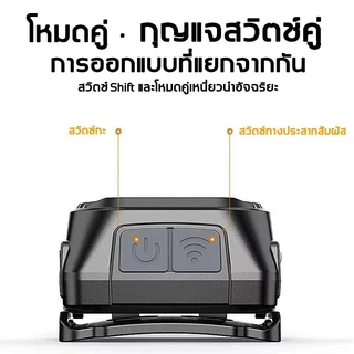 10000LM ไฟฉายคาดหัวแท้ รับประกัน 5 ปี ใหม่ ไฟฉายคาดหัวแบบเซนเซอร์ ไฟฉายคาดหัวแรงสูง ไฟฉายคาดศีรษะ ไฟฉายคาดหัวแท้ USB ชาร