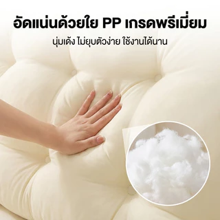 LULUNA หมอนหัวเตียง นั่งสบาย สามารถถอดซักได้ หมอนเจ้าหญิง ผ้ากำมะหยี่ ดีไซต์สวย COD