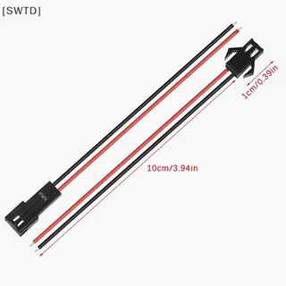 [SWTD] 10 คู่ยาว SM Connector Terminal ปลั๊กสายไฟชายหญิง Splice ขั้วต่อสายไฟสีแดงและ Bla สายไฟ LED ดาวน์ไลท์โคมไฟเพดาน null