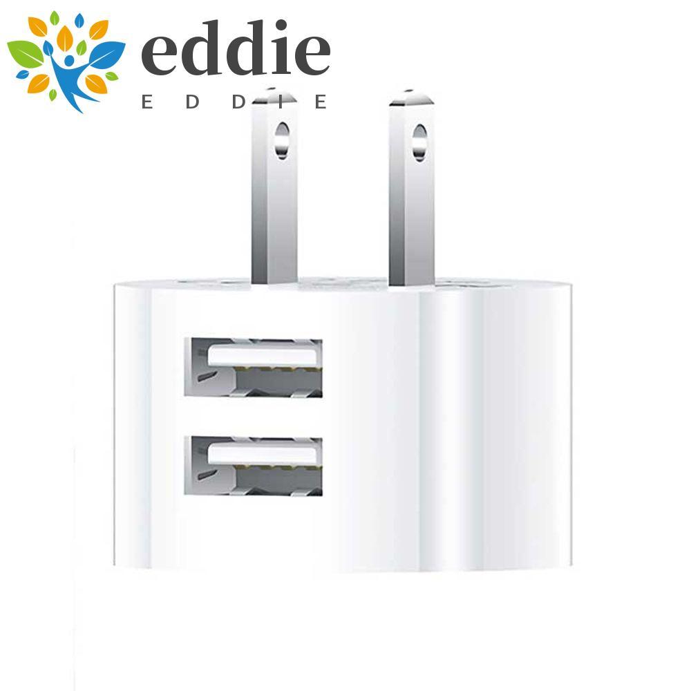 EDIE เครื่องชาร์จโทรศัพท์มือถือ Universal Dual USB Mini Adapter 5V 2.1A Travel Charger Quick Charge 