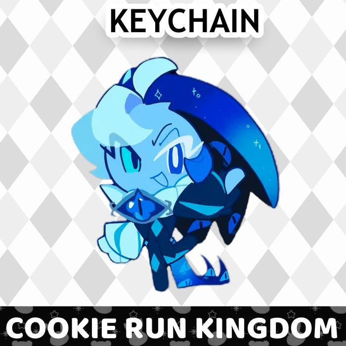 Ganci / Gantungan Kunci Akrilik COOKIE RUN KINGDOM - SHADOW MILK COOKIE PACK - 1 SNEAKY SMILE