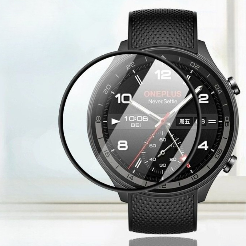 สําหรับ OnePlus Watch Lite ป้องกันหน้าจอสําหรับ OnePlus Watch3 43 มม.Watch2 Watch2R 3D โค้ง PMMA นุ่
