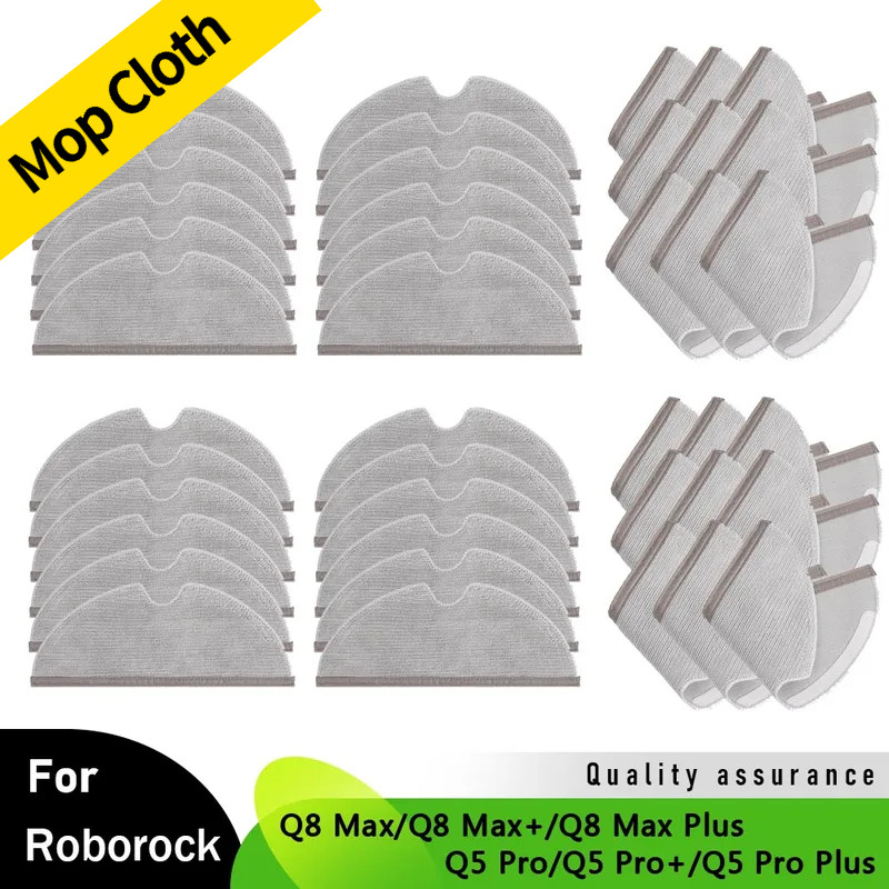 Mop ผ้าสําหรับ Xiaomi Roborock Q8 Max/Q8 Max +/Q8 Max Plus/Q5 Pro/Q5 Pro +/Q5 Pro Plus เครื่องดูดฝุ่