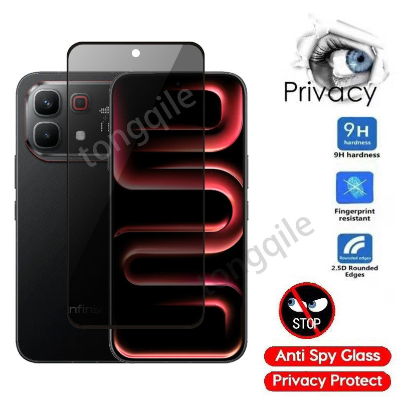 กระจกนิรภัยส่วนตัวสําหรับ Infinix Note 60 Pro Ultra 60Pro Note60 5G 2026 ฝาครอบป้องกันหน้าจอ Anti Peek Anti-Spy ฟิล์มความเป็นส่วนตัวป้องกันรอยขีดข่วน 9H ความแข็ง