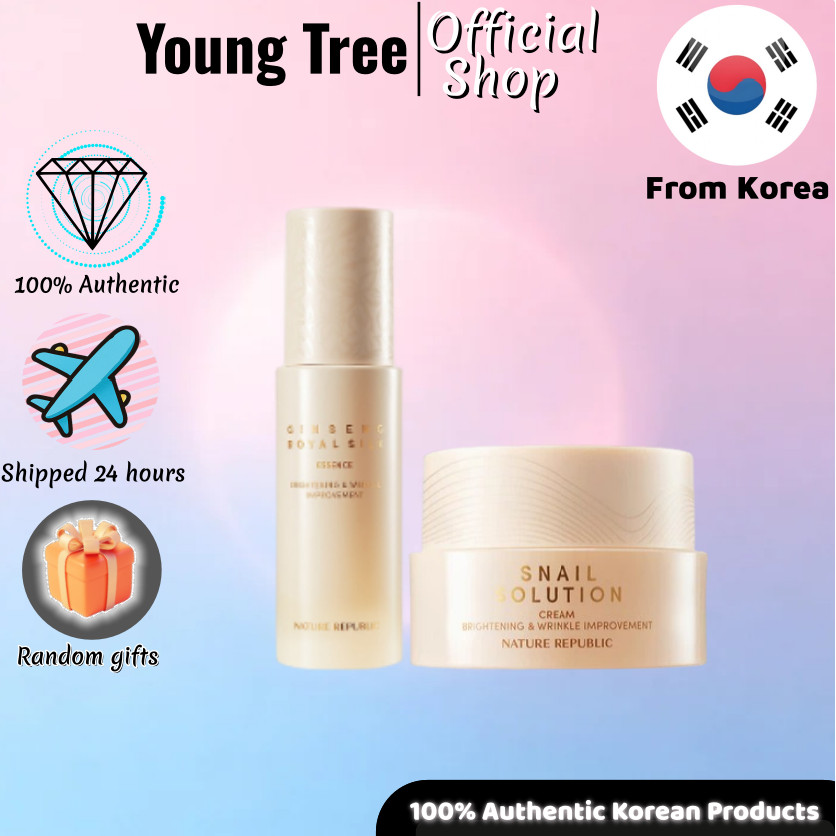 [Nature Republic] Snail Solution Skin Booster 130ml/ Snail Solution Cream 52ml