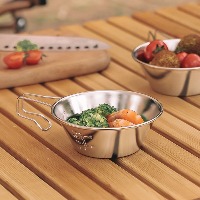 A New Product[Stackable storage]Outdoor camping Sierra Bowl portable tableware304Stainless steel fix
