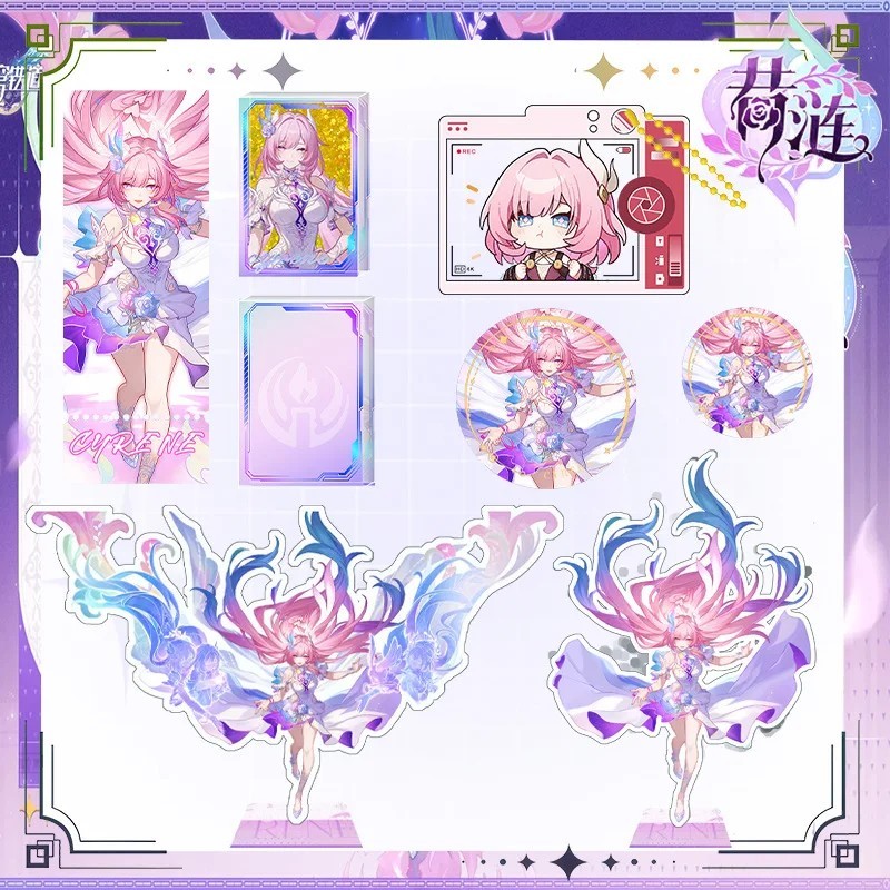 อะนิเมะ Standee พวงกุญแจรุ่น Honkai Star Rail Honkai Impact 3rd Elysia Mica อะคริลิคโต๊ะศึกษาตกแต่งเ