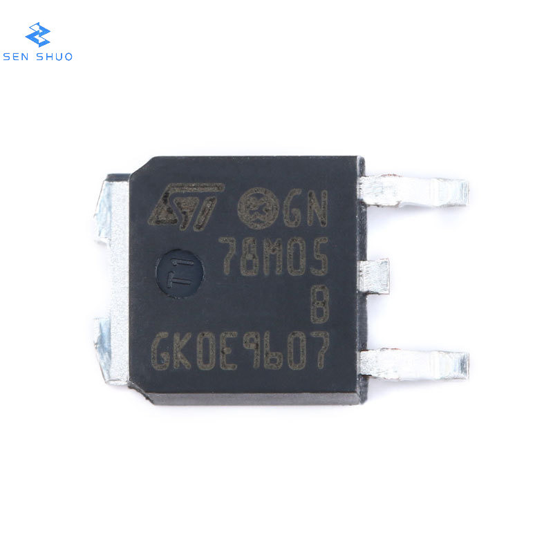100% ของแท้ Patch L78M05ABDT-TR TO-252-2 แรงดันไฟฟ้าเอาต์พุต 5V/500mA Linear แรงดันไฟฟ้าชิป