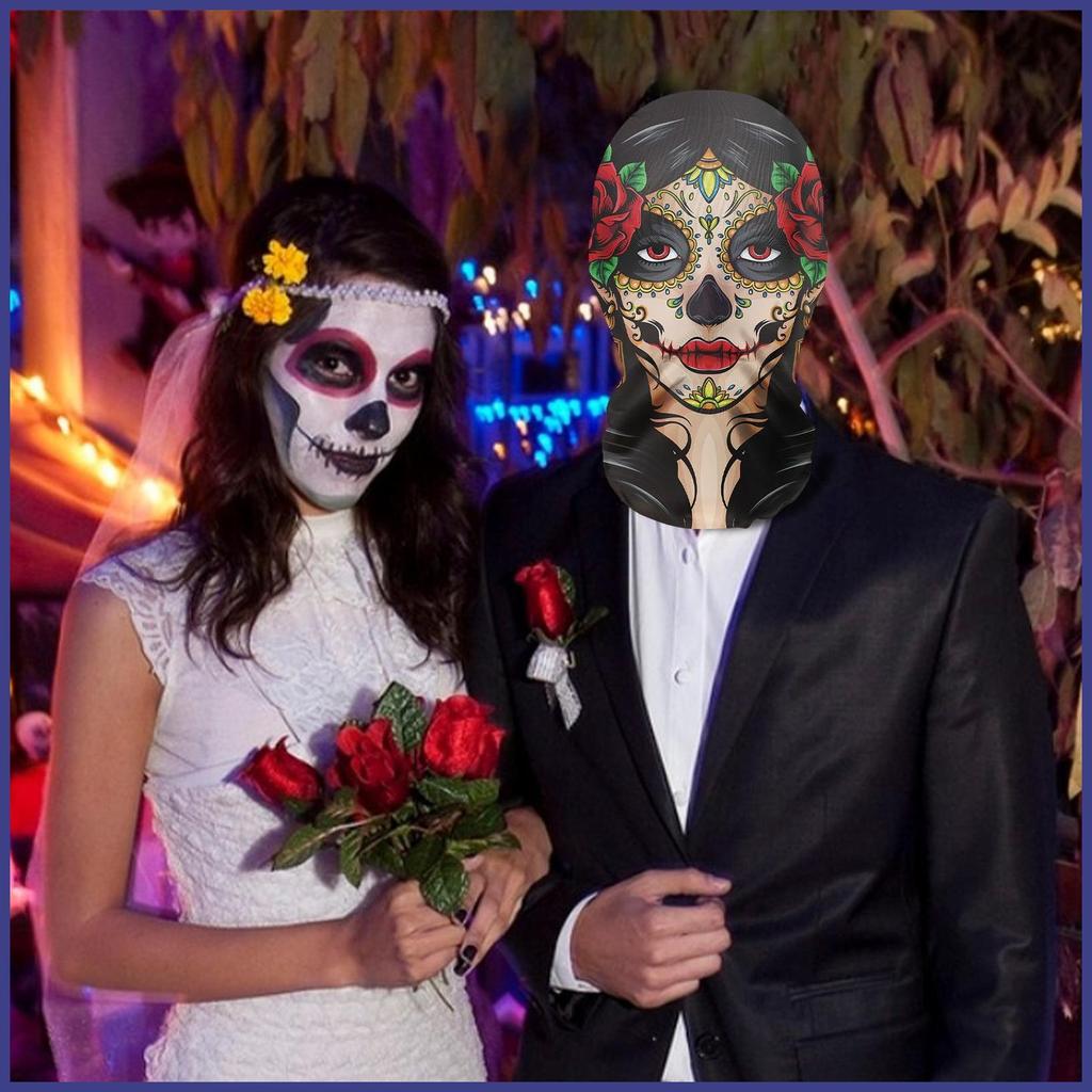 Scary Ghost Masque Scary Masque ที่สมจริงผู้ใหญ่ตาข่าย Ghost Masques น่ากลัวที่สมจริง Breathable ตาข