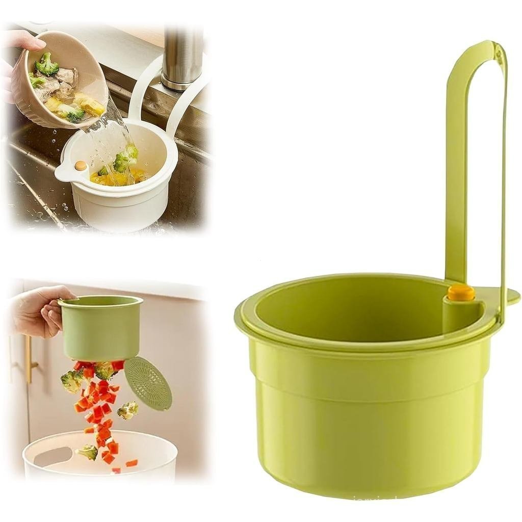 Kitchen Sink Drain Strainer, 2025 New Faucet Hanging Strainer, Sink Strainer Basket, Press Automatic