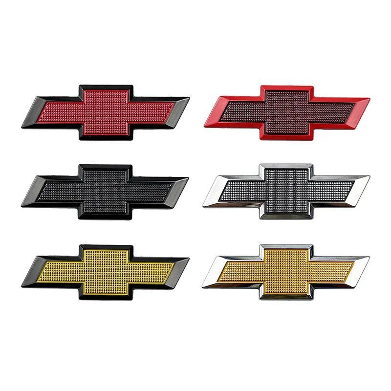 5.7x1.9 ซม.Metalen Auto Stuuriel Center สติกเกอร์ voor Chevrolet Lacetti Aveo Cobalt Cruze Malibu Tr