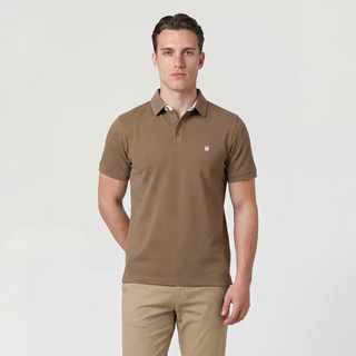 LTD เสื้อโปโลแขนสั้น ผู้ชาย สีกากี | New Gen Polo Shirt | 00980