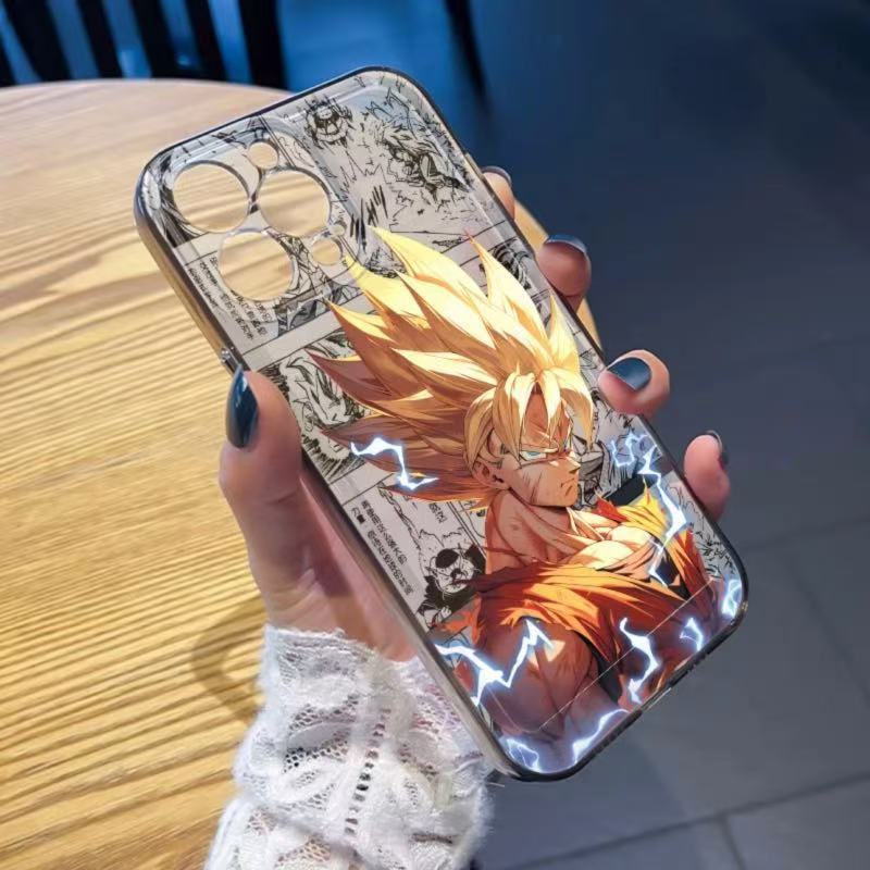 เคสโทรศัพท์อนิเมะ Dragon Ball Goku Apple 15 14promax13/12/11 เคสนิ่มแบบรวมทุกอย่าง 7P8P