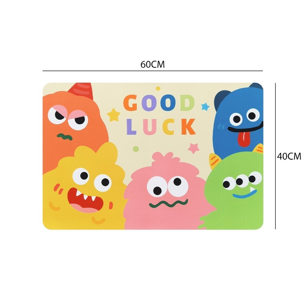 แผ่นรองเช็ดเท้าห้องน้ำลายการ์ตูน น่ารัก หลายข้อความ (Smile, Hello)​ – S00139 ราคา ถูกที่สุด ดีลบีเคเค แกลเลอรีภาพที่ 8