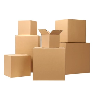 10 ชิ้น ขายส่ง | สินค้าพร้อมส่ง กล่องกระดาษลูกฟูก กล่องคราฟท์ ขนาดแตกต่างกัน
