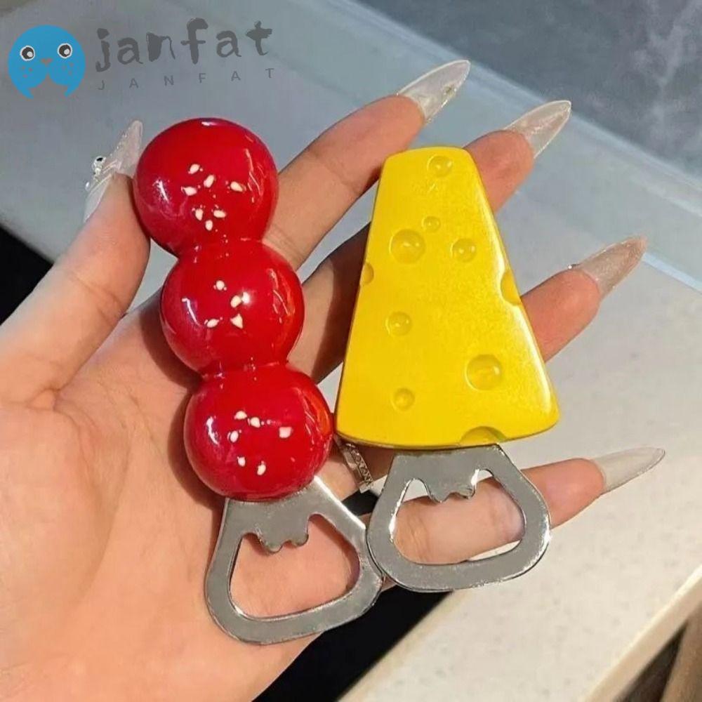 Janfat ที่เปิดขวดชีส แม่เหล็กสามมิติ ที่เปิดเบียร์ Haws 2025 Kawaii น่ารัก อุปกรณ์ครัว