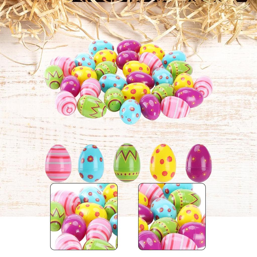 [mibum01eb] 36x เติมไข่อีสเตอร์ปาร์ตี้โปรดปรานสดใสที่ว่างเปล่า 2.3 "เครื่องประดับตะกร้าฟิลเลอร์