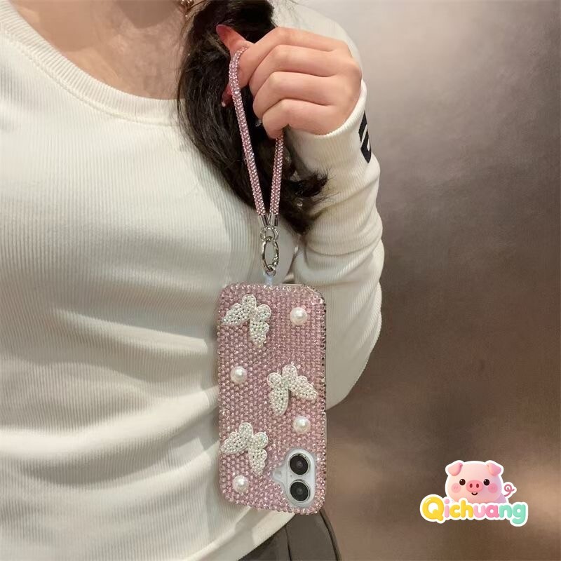 Elegant 3D คริสตัลเพิร์ลผีเสื้อสําหรับ iQOO S30 Pro Mini Z9S Z10 Turbo Z9 Turbo Plus Z9X Z8 Z8X Z7X 